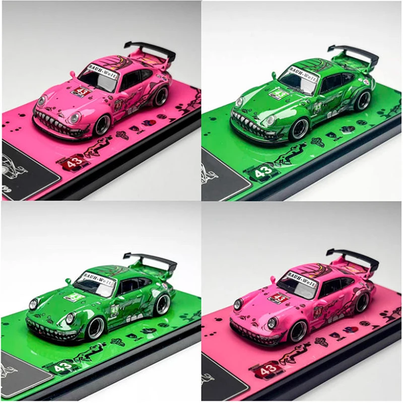 

Пламя 1:64 RWB 993 924, имитация сплава, модель автомобиля, коллекция, украшение для дисплея, игрушка в подарок