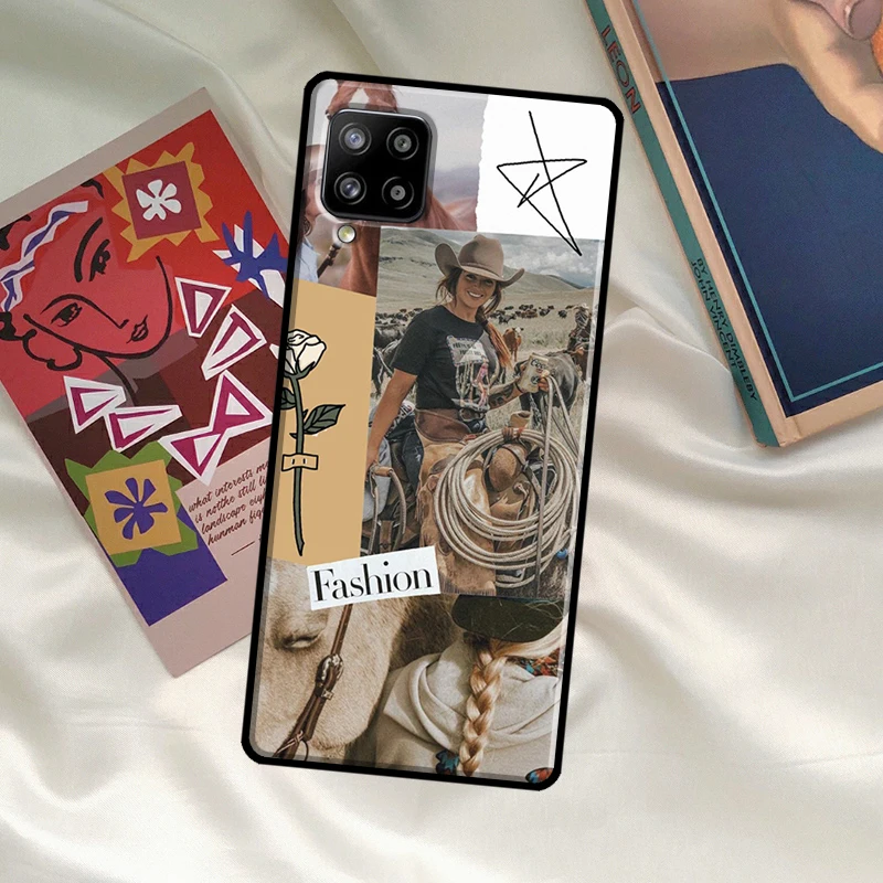 Cowboy Cowgirl Western Case For Samsung Galaxy A52 A32 A12 A51 A71 A53 A33 A23 A13 A52S A14 A34 A54 A50 A70 Cover