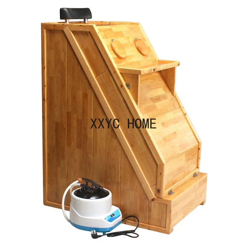 Household Single Sweat Steaming Wet Body Wooden Sauna Box