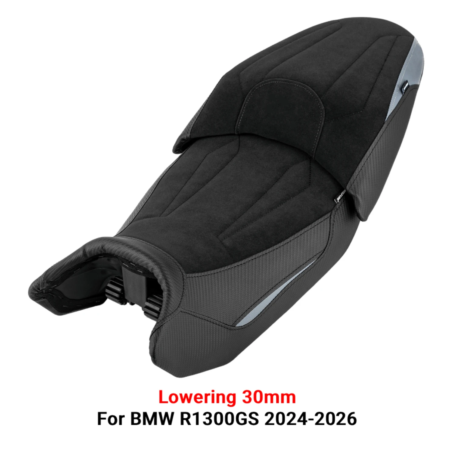 WOLFLINE Heatable Seat for BMW R1300GS 2024-2026 Lowering 30mm Driver Passenger Double Seat for Daily Commute & Long Tour