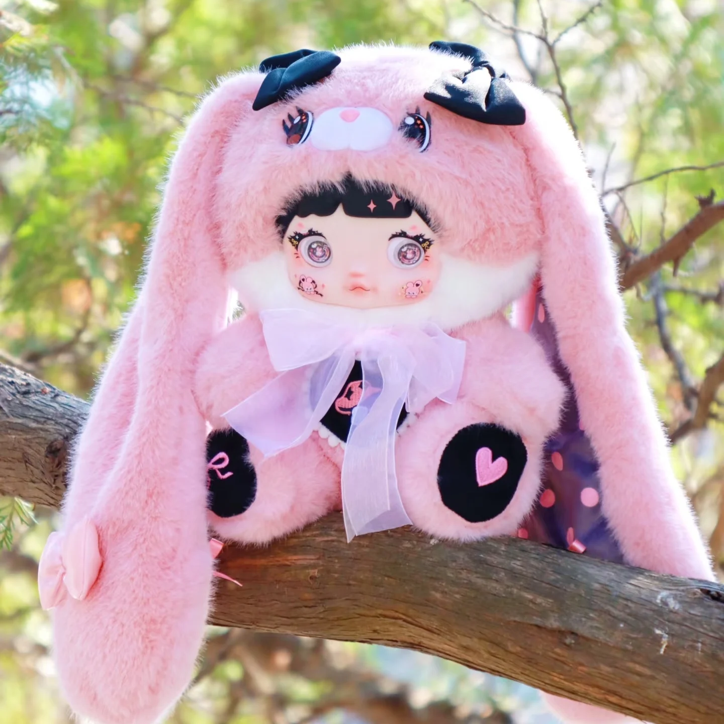 Фигурки аниме, оригинальная серия номеми 400%, шляпа с грибами, глухая коробка, украшение для дома, маленькая кукла-кролик, подарок-сюрприз, милая плюшевая игрушка