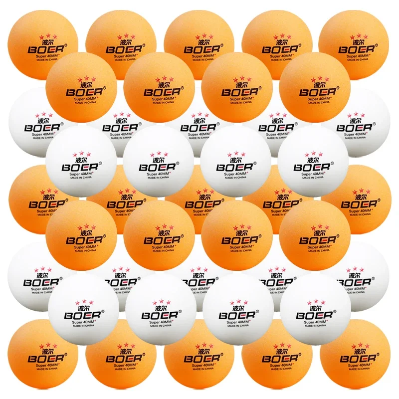 

BOER Seamless Table Tennis Balls 3-Star New ABS Material High Elasticity Durable 40mm+ Professional Ping Pong Ball for Training