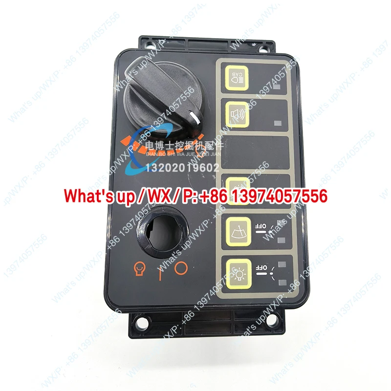 Applicable to  Excavator 215 225 305 375 VS5 Headlight Wiper Throttle Switch Knob Controller Assembly