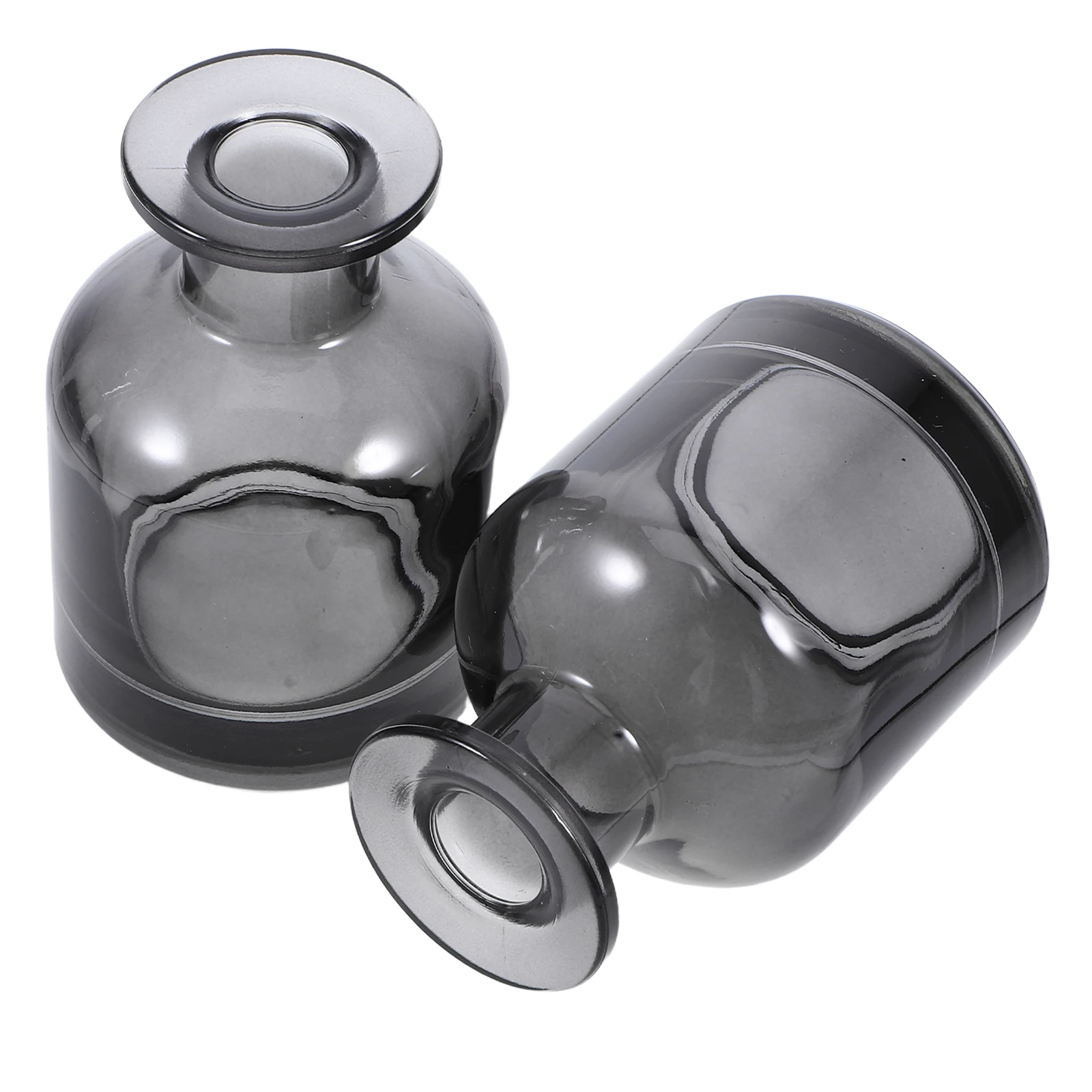 

2Pcs Glass Aroma Diffuser Bottles 150Ml Refillable Cylindrical Essential Oil Diffuser Empty for Home Office Desktop Decorative