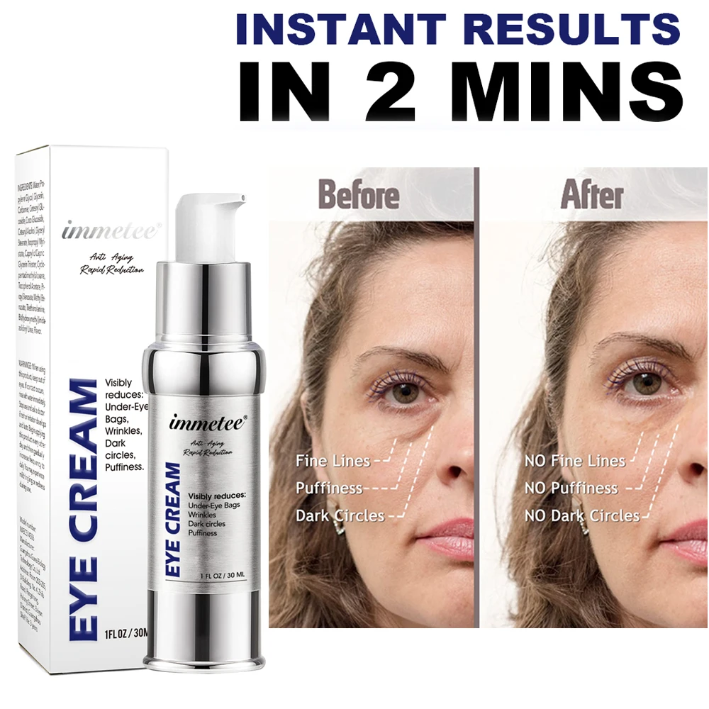 

Puffy Eyes Treatment Instant results Naturally Eliminate Wrinkles Puffiness Dark Circle and Bags in Minutes Hydrating Eye Cream