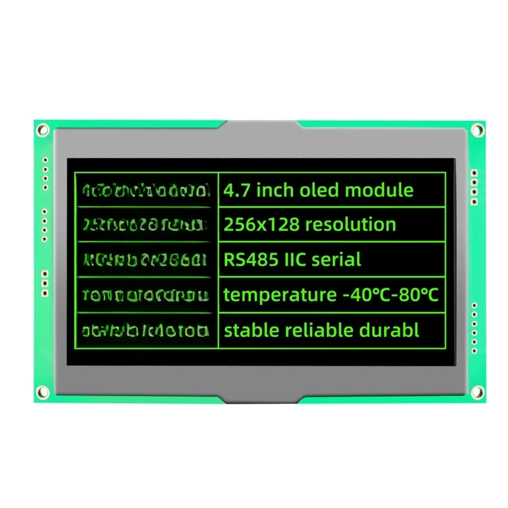 Serial port 4.7 inch OLED module 256128OLED display supports modbus with word library