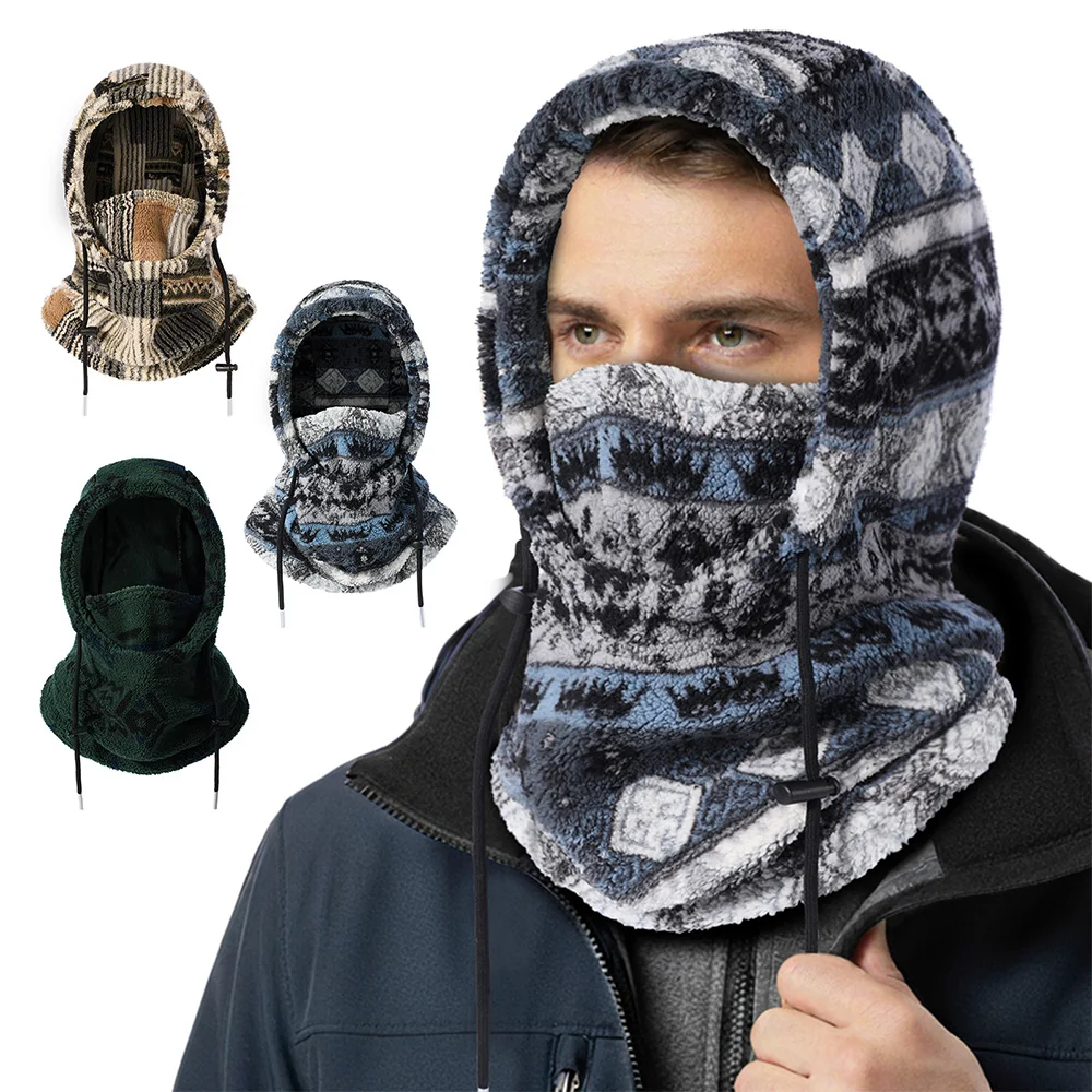 

Теплая флисовая Балаклава, зимняя маска для лица, утеплитель для шеи, лыжная шапка с капюшоном, ветрозащитная термозащитная крышка для головы, спортивная бандана для сноуборда и велоспорта