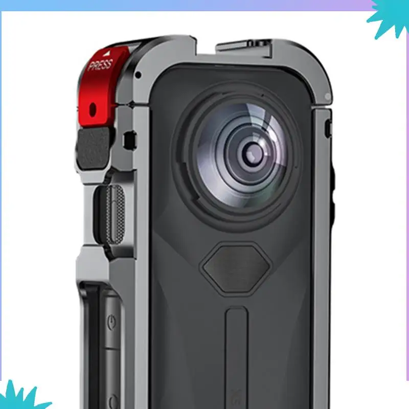 ABZW สําหรับ Insta360 X5 กรอบโลหะกีฬากล้องวงเล็บคลิปสําหรับถ่ายภาพแนวนอนอุปกรณ์เสริม
