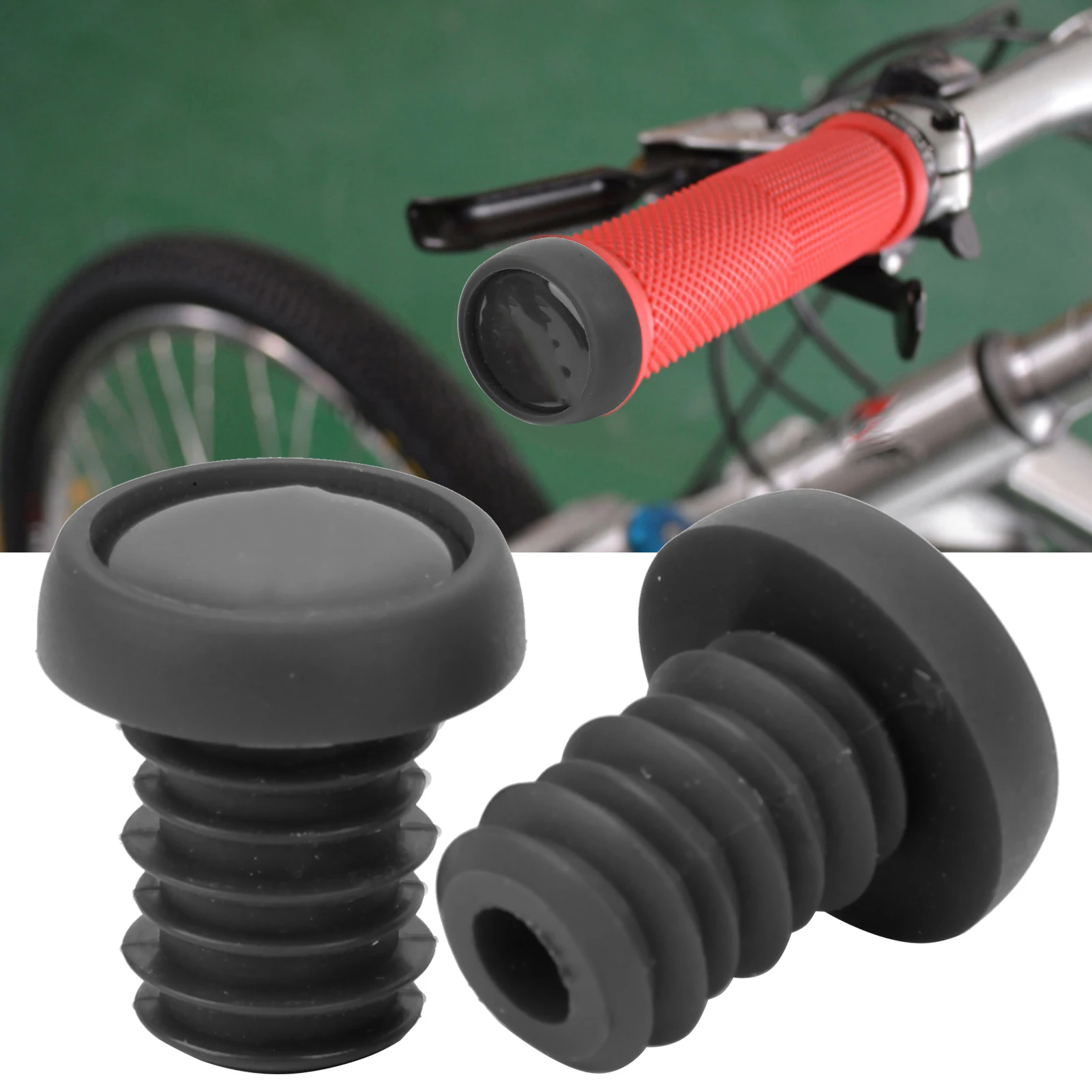 

ZK20 ZTTO Bike Handlebar Grips Bar Ends Screw Plugs Polyester Rubber Bicycle Cycling Accessory
