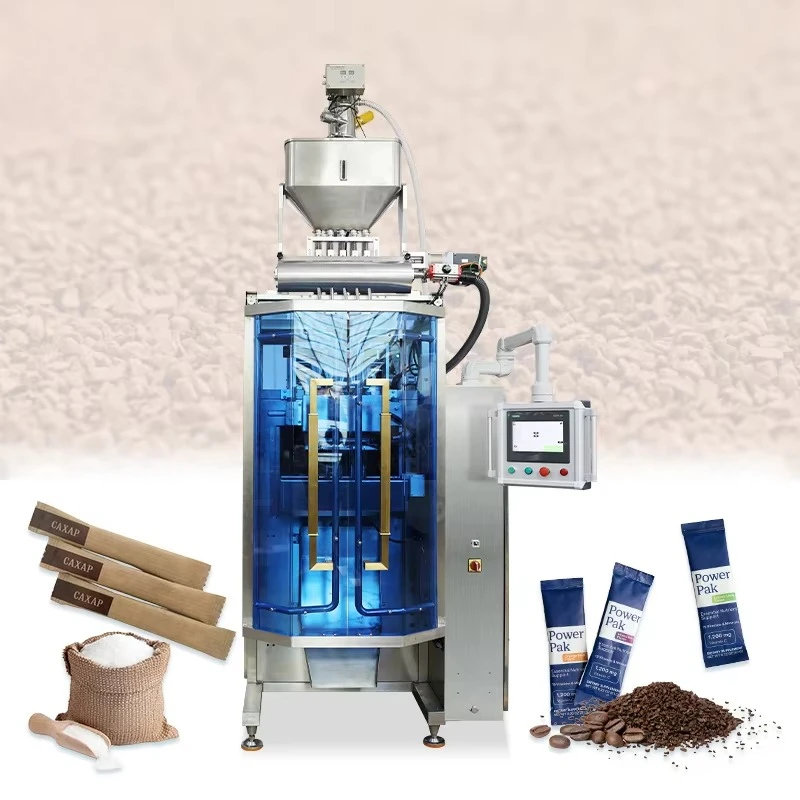 Customized Small Stick Sugar Ground Pepper Sachet Packaging Spice Pouch Multi Lane Packing Machine