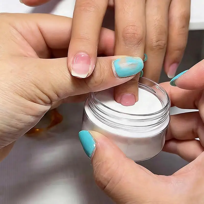 Dipping Powder White Acrylic Nail Art Professional Glitter Long Lasting Reinforce Chip Resistant Manicure Tool DIY Kit Salon