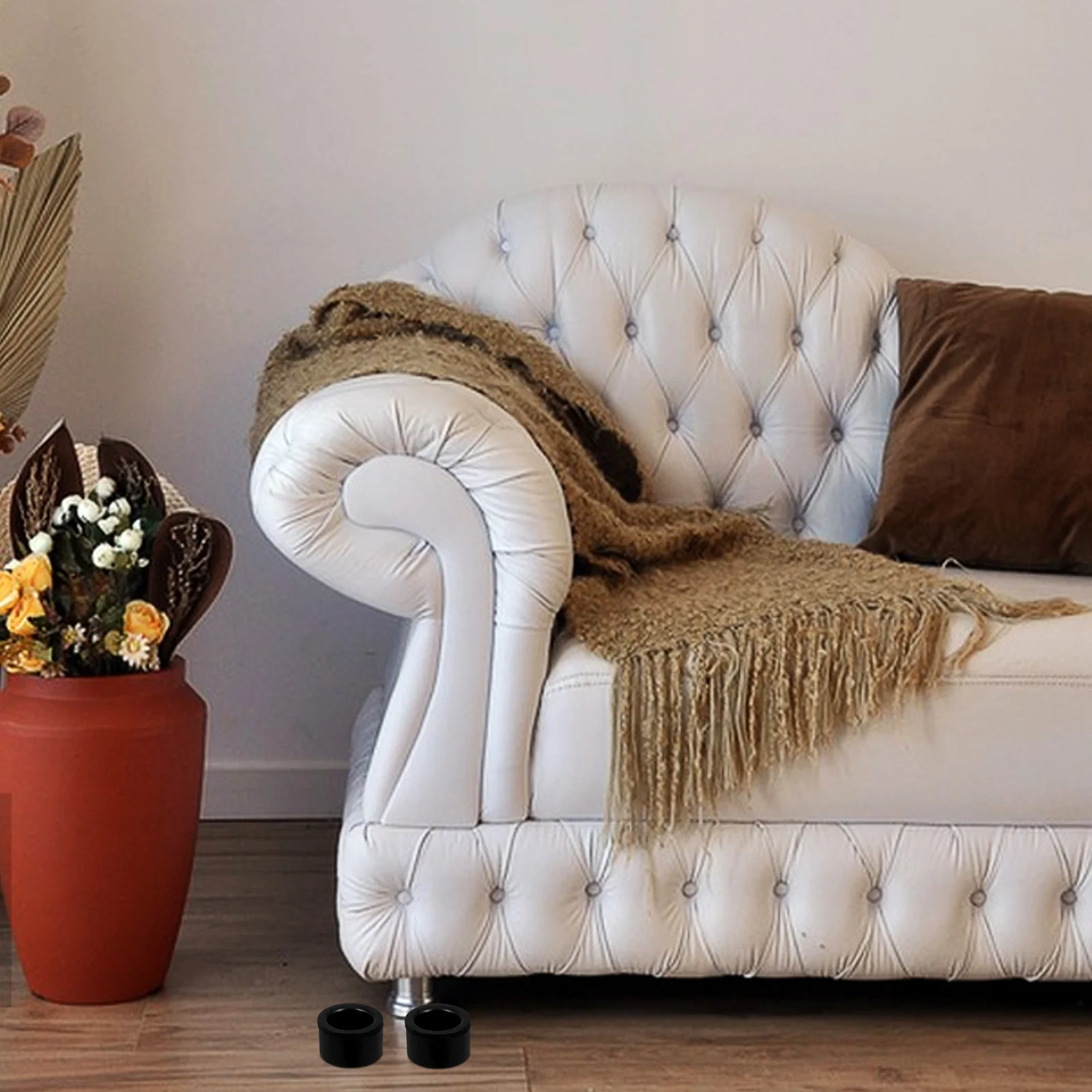 

4Pcs Furniture Leg Risers Adjustable Legs for Sofas Cabinets Tables Modern Elegant Design No Tools Required Stable Support