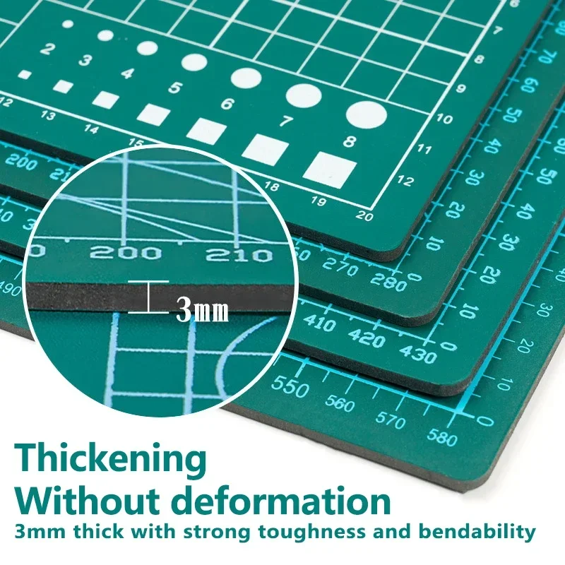 1pc Large Cutting Mat Self Healing Double Side A3 A4 Cutting Pad for Crafting Silhouette Green Sewing Cutting Mat