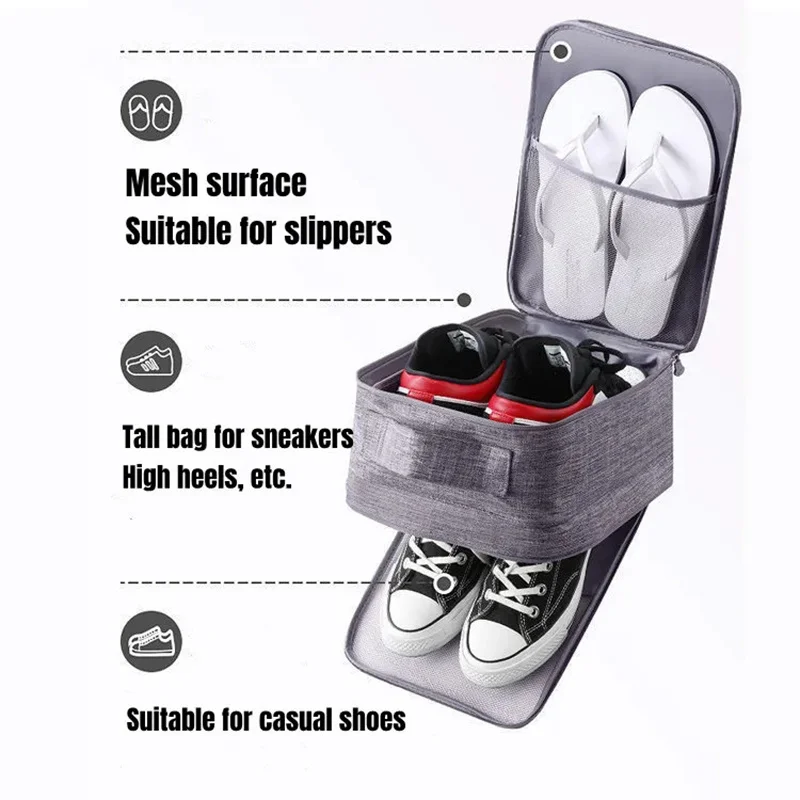 Waterproof Travel Shoes Storage Bag Portable Men Sports Gym Shoe Organizer Bag Multifunction Women Travel Shoe Sorting Pouch