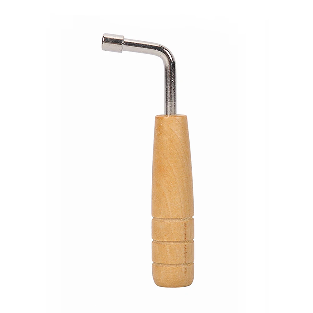 Lyre Harp Tuning Wrench Tuner Lever Lyre Tuner Adjustment Tool Wooden Handle L-shape Square Wrench Lyre Repair Tools