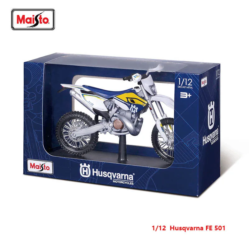 Maisto 1:12 4S shop Специальный выпуск цветная коробка Husqvarna FE 501 модель мотоцикла из сплава статическая модель автомобиля коллекционная игрушка подарок