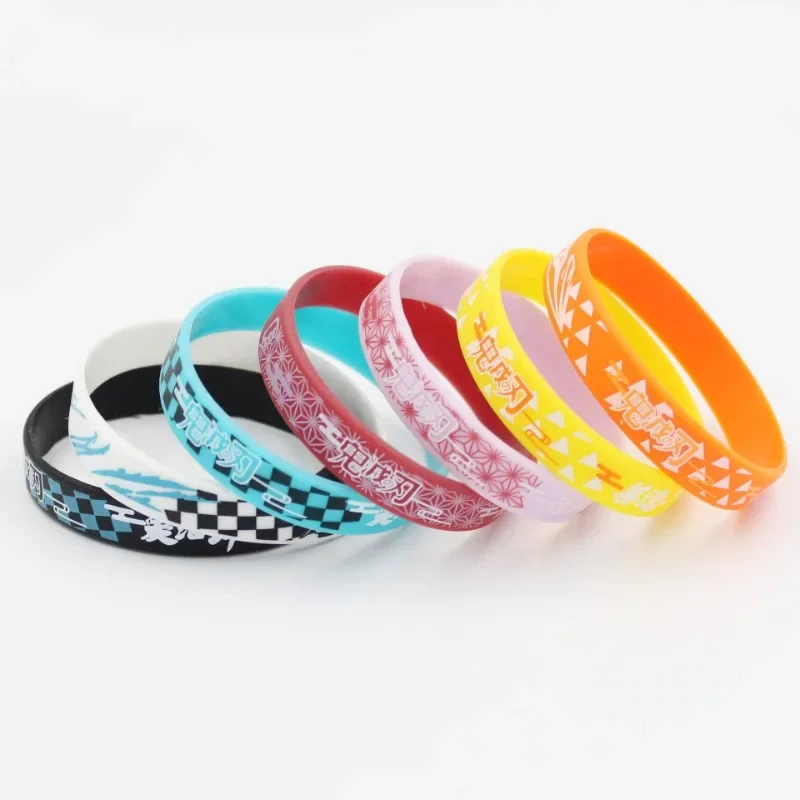 Demon Slayer Cartoon Sports Bracelets Decoration Anime Figures Personality Toy Bracelets Decoration Cute Children Birthday Gifts