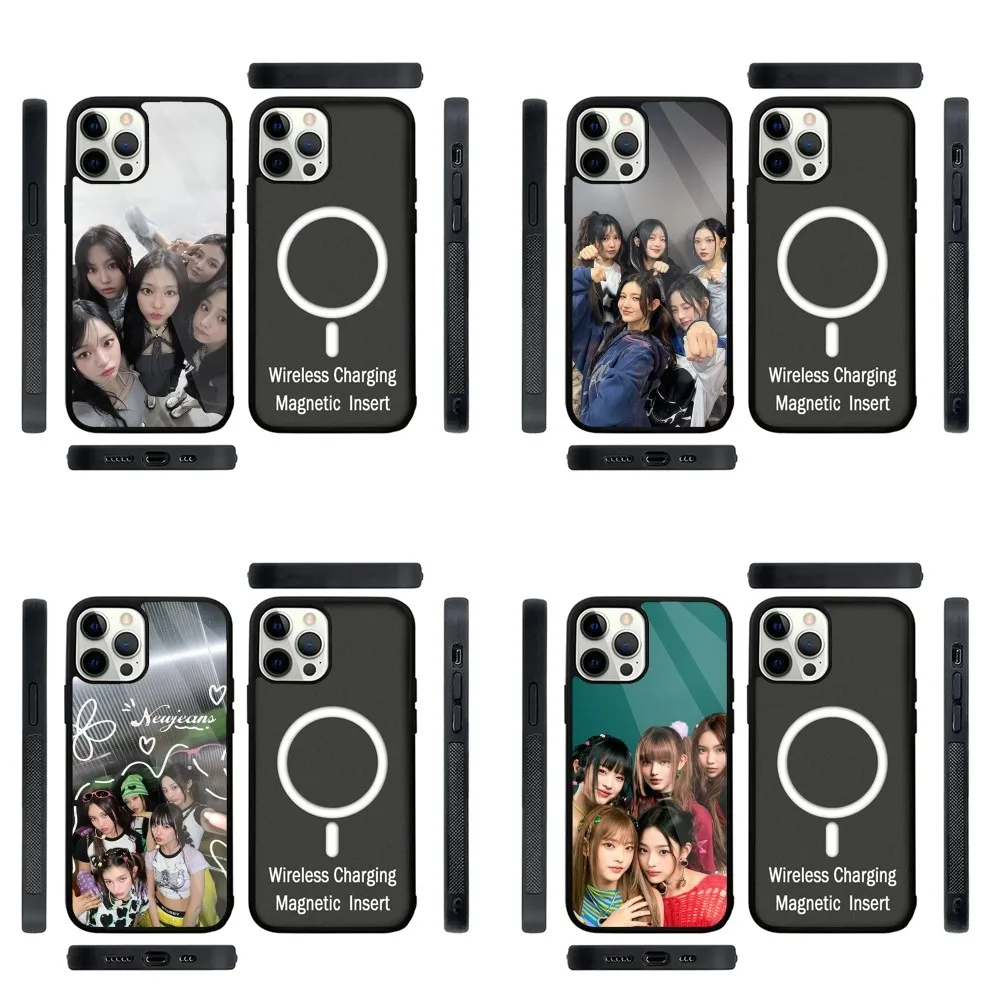 KPOP J-Jeans New  Phone Case Strong Magnetic For IPhone 16,15,14,13,Pro,Max,Plus,11,12,Mini For Magsafe Wireless Charging