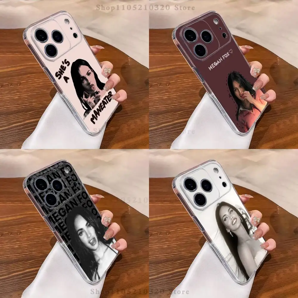

2000s M-Megan Fox Phone Case For iPhone 17,16,15,14,13,12,11 Pro,Max,Plus,X,XS,XR,SE4,E Mini Transparent Soft Cover