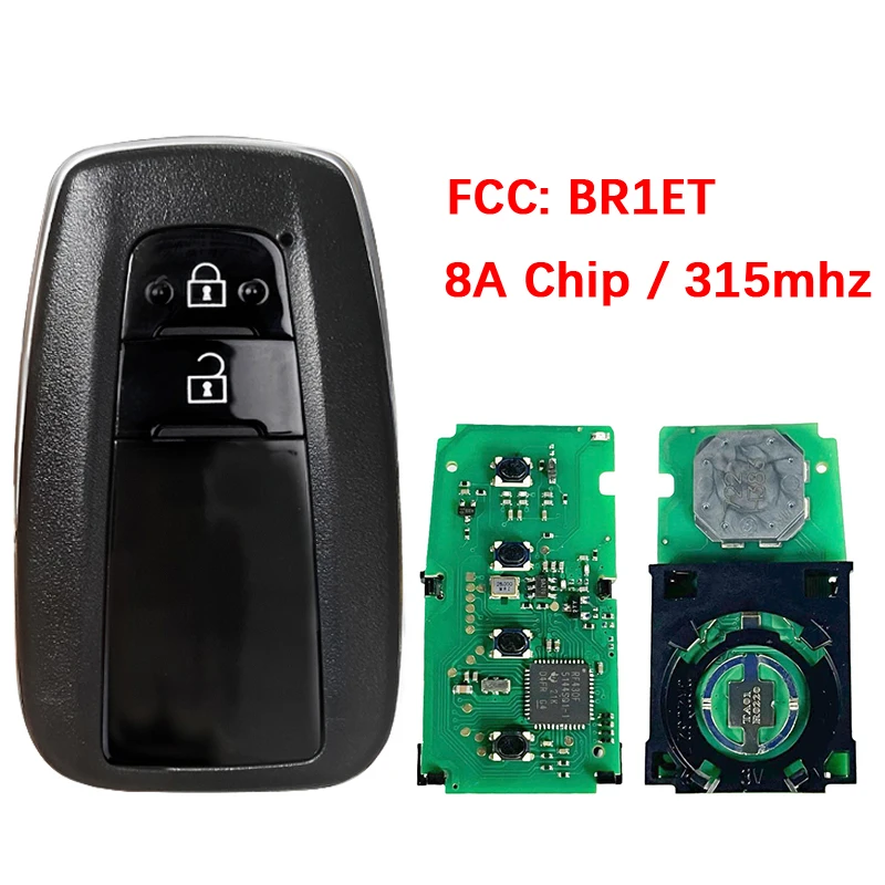 

CN007264 Aftermarket 2 кнопки умный дистанционный ключ FCC 89904-10030 8A чип 315 МГц для Toyota C-HR 2009+