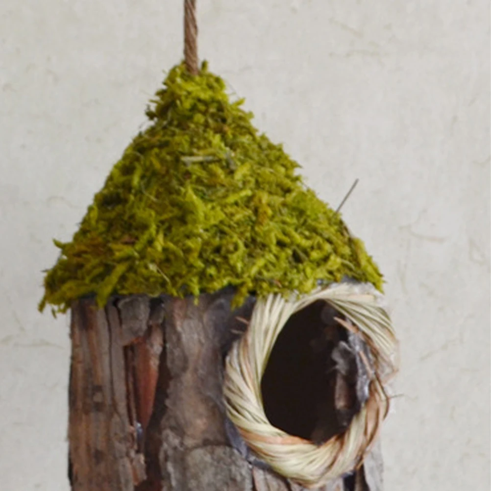 

Bird Nest Decoration Resin Handmade Ornament for Easter Spring Home Garden Cage Bonsai Table Decor Pet House Small Animal