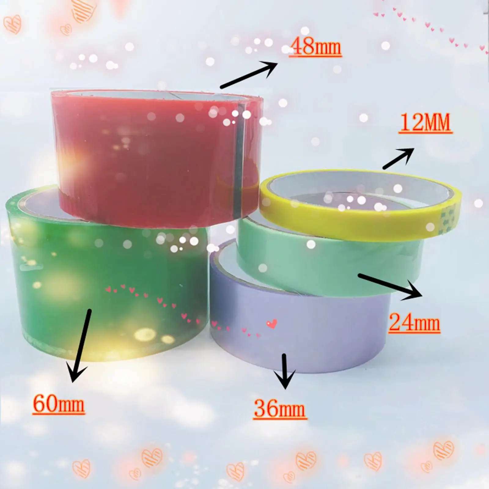 Sticky Ball Rolling Tape Relaxing Colored Ball Tapes for Children Relaxing