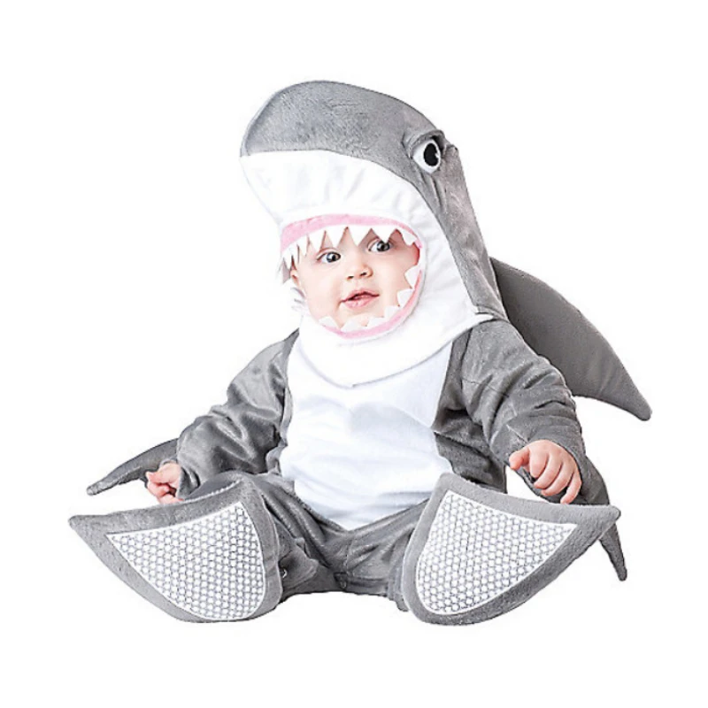 Baby Halloween Party Herbst Weihnachten Strampler Tiere Kleidung Kinder Cosplay Shark Kostüm Strampler Kinder Tier Kleidung