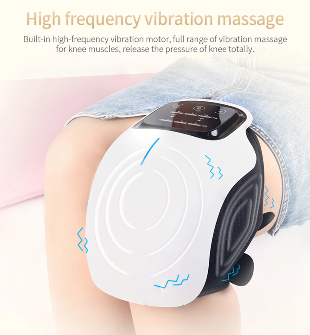 Multifunctional Smart Cordless Knee Massager Vibration Knee Relaxing Massage Machine Joint Knee Device Gifts for Friends