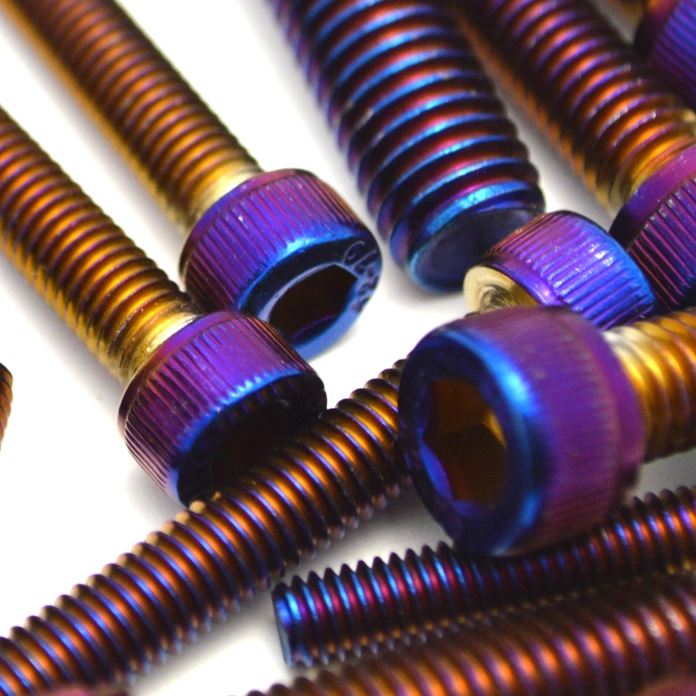 Motorcycle Screw Burnt Blue Color M3  Stainless Steel Material