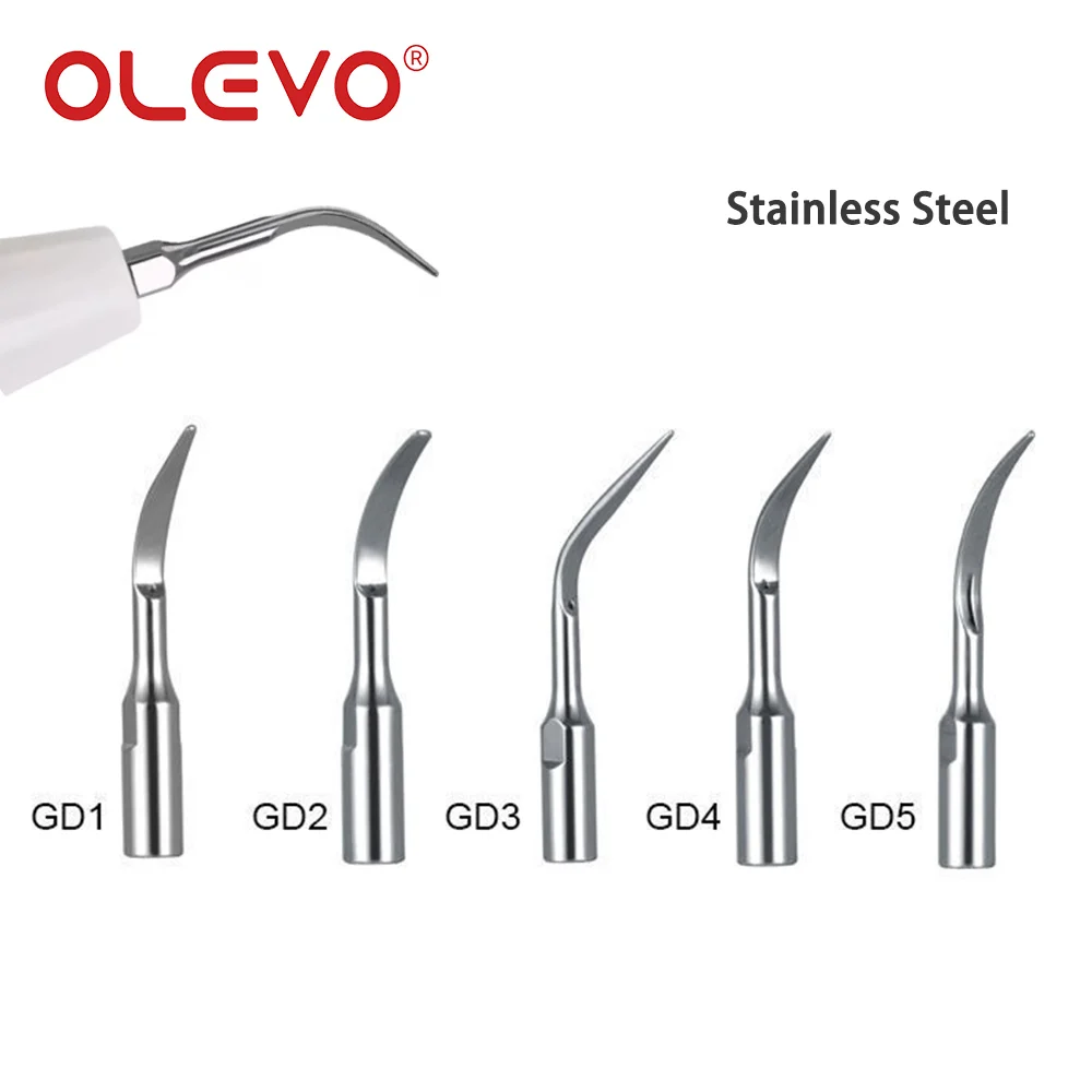 Olevo 5 Stks/pak Ultrasone Tandheelkundige Scaler Tips Schalen Perio Gd Tip Geschikt Voor Satelec Dte Handpiece Endodontics Parodontics Tools