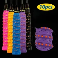 10 Pcs/set Anti-slip Sweatband Badminton Grip Tennis Overgrip Sport Tape Windings Over for Fishing Rod Racket Volleyball Net
