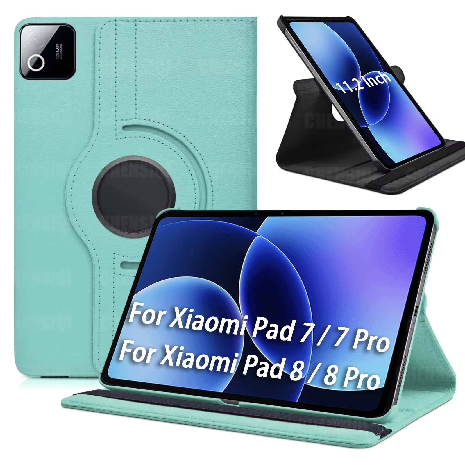 

Case for Xiaomi Pad 8/8 Pro (2025) 11.2 Inch Sleep / Wake Function 360 Rotating Stand Cover for Xiaomi Pad 7/7 Pro (11.2") 2024