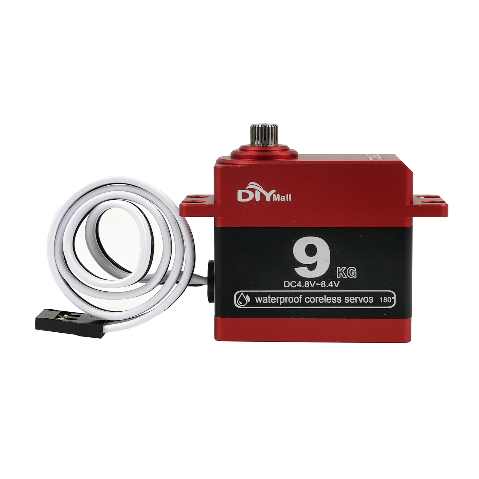 TK-09MG 9KG Cyfrowy silnik bezrdzeniowy serwo 180/270/360 °   Wodoodporny metalowy mechanizm przekładniowy 4.8-8.4V do samochodów RC, helikopterów, robotów, ciężarówek i zabawek.