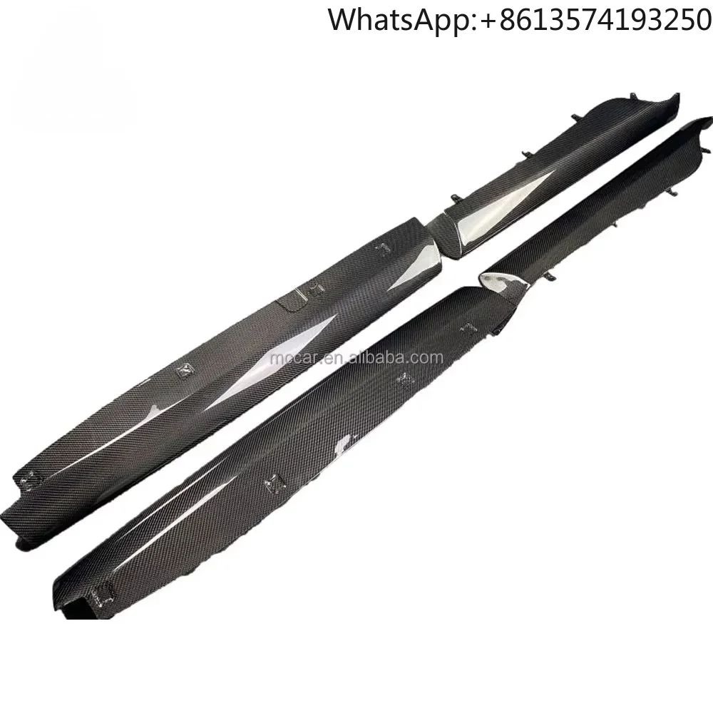 

For For McLaren 540C 570GT 570S 570S Spider Carbon Fiber Car Side Skirts GT4 Style Side Skirt Kit
