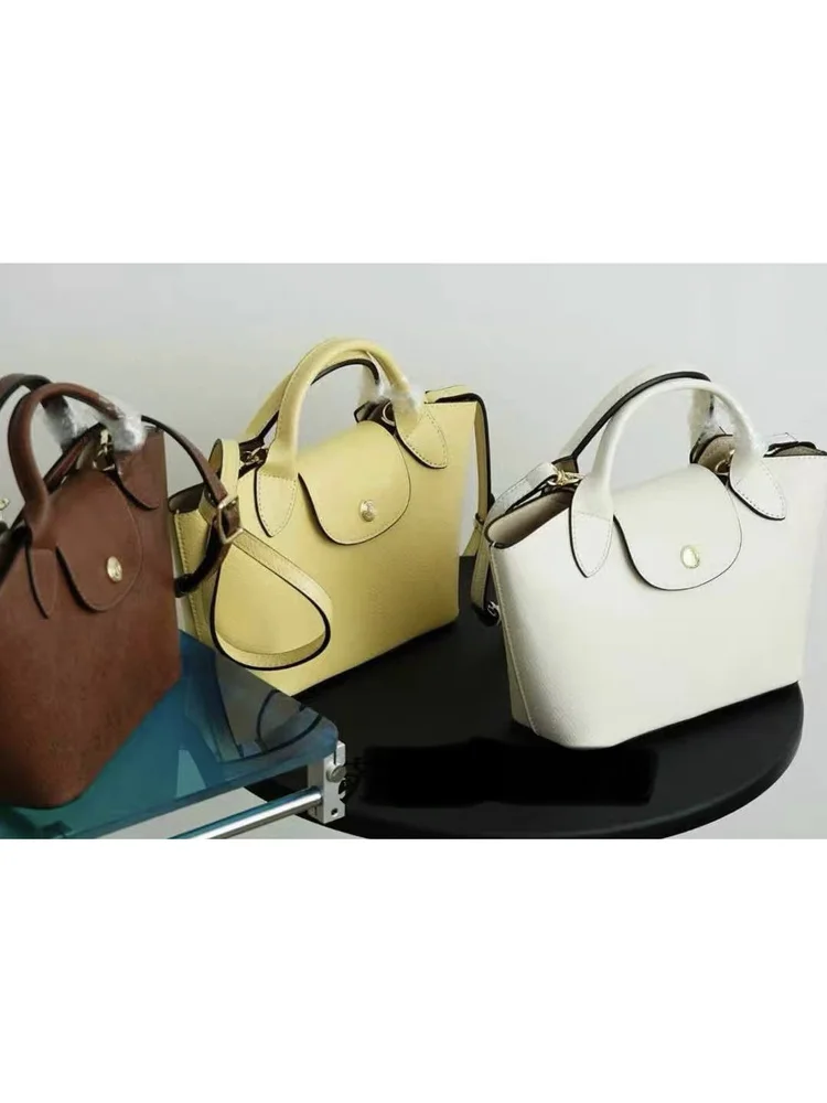 

Nanguo Dragon High Quali Leather Basket Bag Single oulder Slant Cross Handheld Women's Bag Casual Simple Sle Zipper Clo...