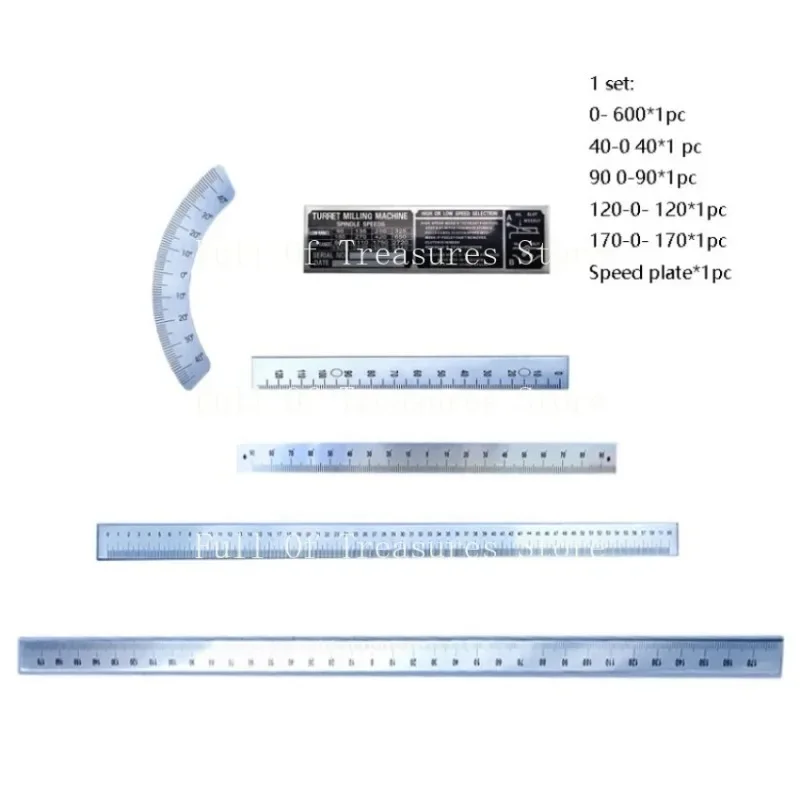 

High-Quality Turret Milling Machine Accessories Scale Ruler Angle Ruler Speed Plate Brand New