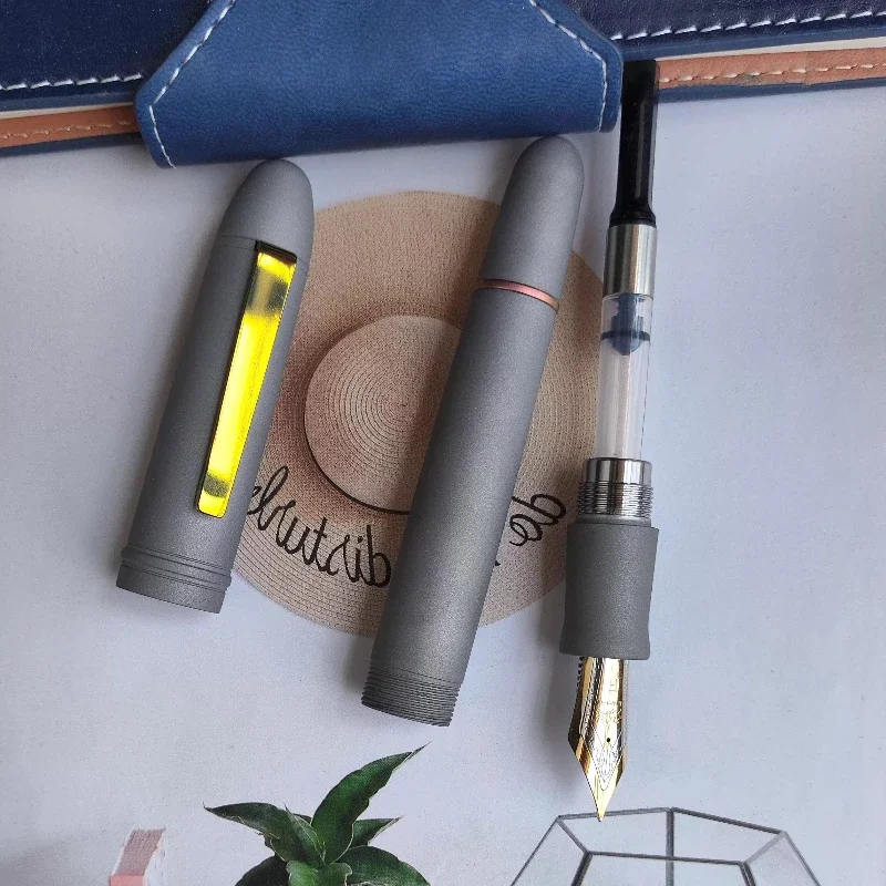 New BALAOYE Titanium Alloy Big Fish Thunder Fountain Pen Jinhao No.8 Pen Tip 40mm School Supplies Collection Office Calligraphy