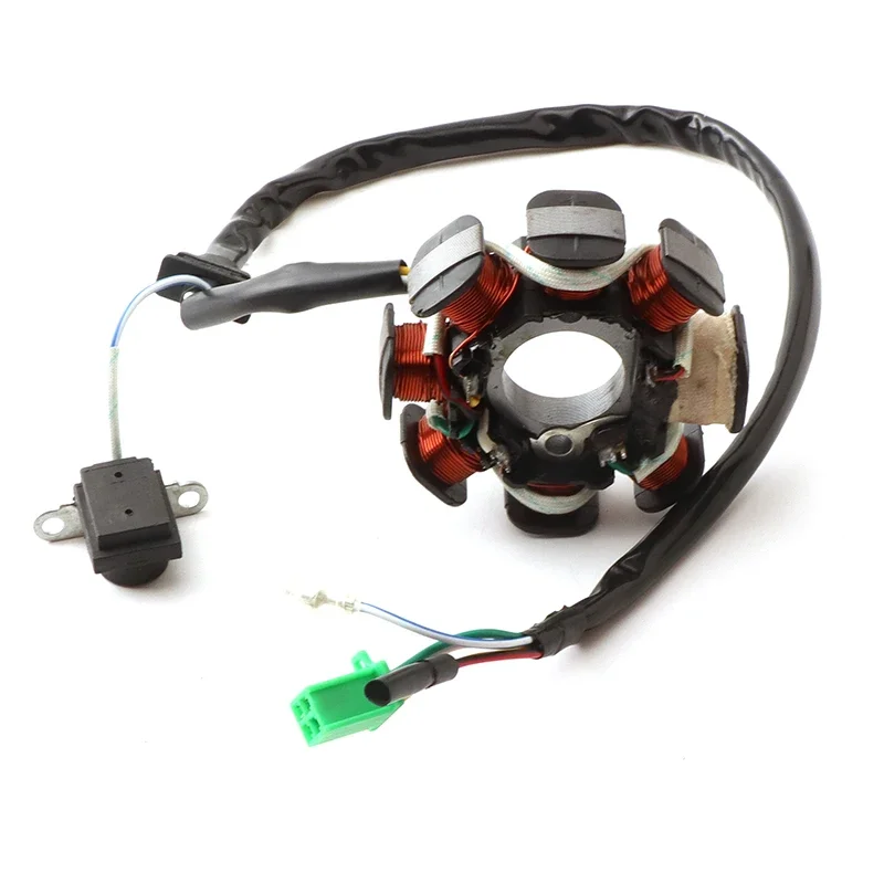 Passend für 125cc 150cc GY6, 4-Takt-Motor, Motorrad, ATV, Go-Kart, 8-polige Spule, magnetischer Zündstatorgenerator