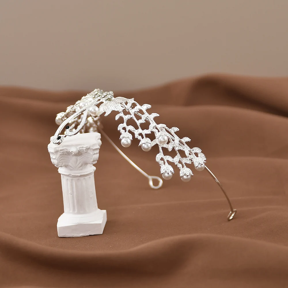 Head Bands Crown European and American Fashion Swan Crystal Tiaras Bridal Crown Wedding Ornament Birthday Party Headdress