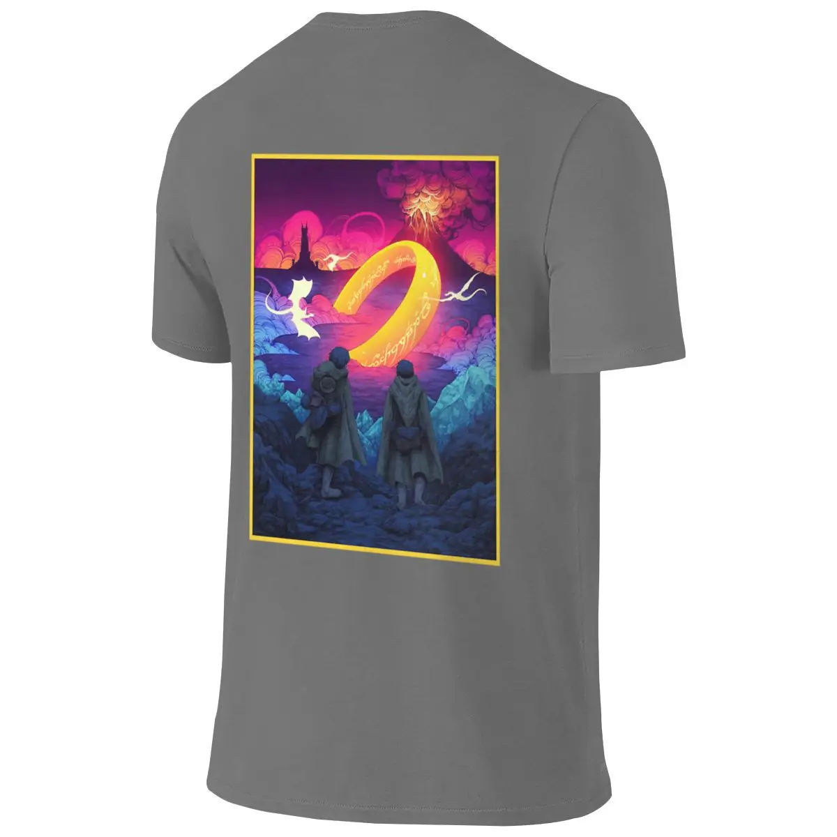 RING LORDS Full Of Cotton Feeling Reversible T-shirt American Street Niche Shirt