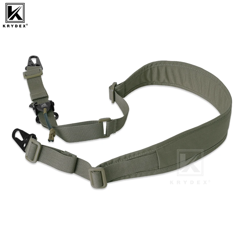 

KRYDEX Тактический слинг, 2-точечный боевой модульный плечевой ремень, быстрорегулируемый ремень, подходит для охотничьего снаряжения M4 Ak Ar15