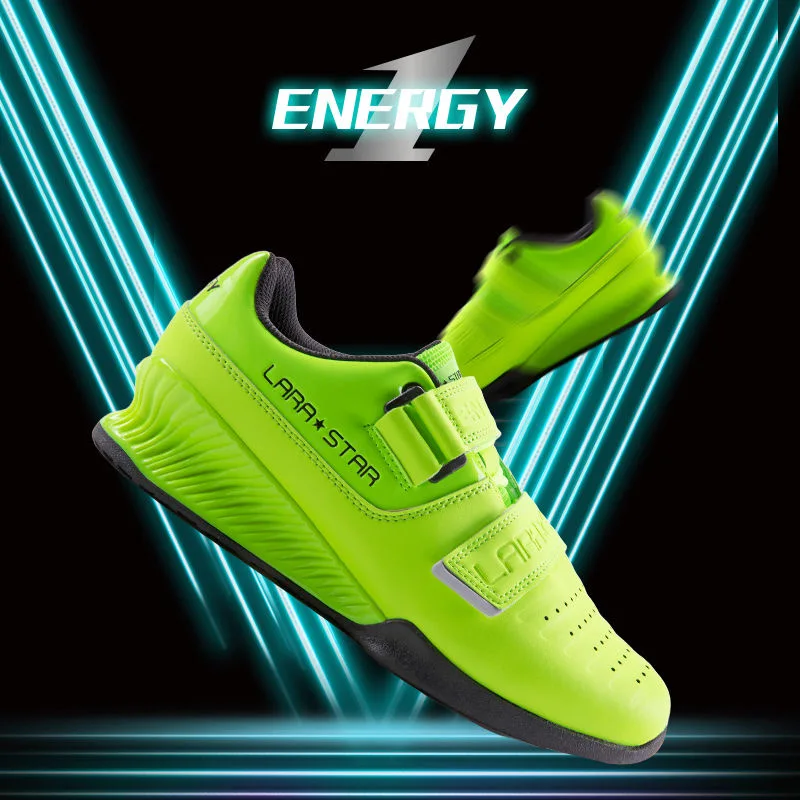 Luxury Brand Weight Lifting Training Shoe Unisex Black Green Squat Hard Pull Shoes Men Women Gym Shoes Leather Indoor Sport Shoe