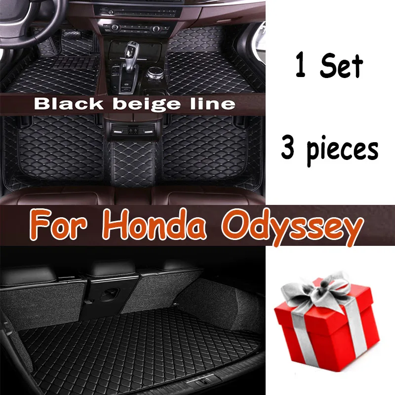 

Car Floor Mats For Honda Odyssey Seven Seats 2004 2005 2006 2007 2008 Custom Auto Foot Pads Carpet Cover Interior Accessories