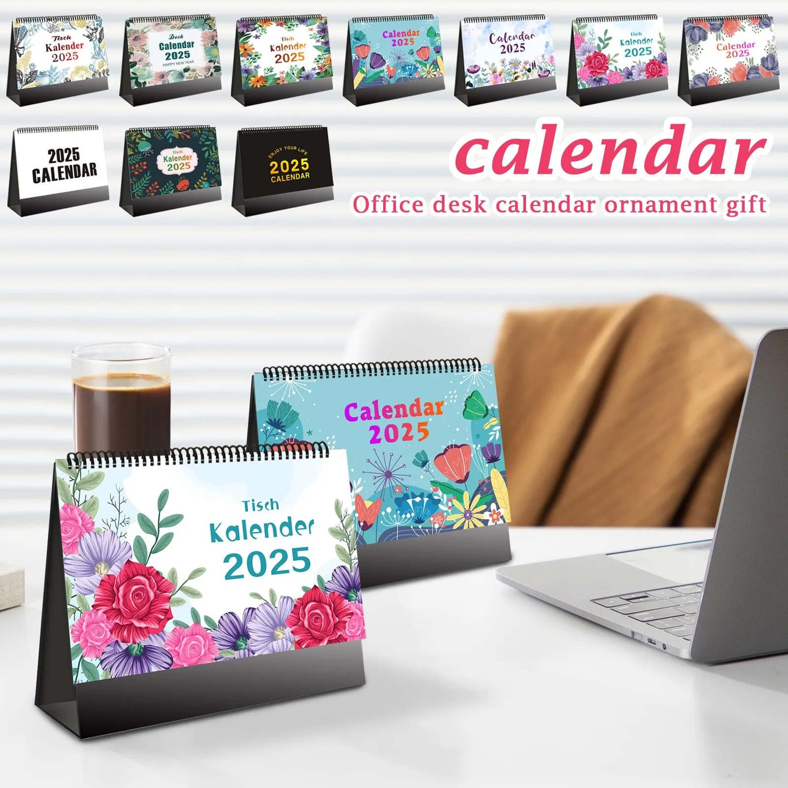 New 2025 Monthly Desk Calendar Yearly Monthly Daily Planner Time Manegement Schedule Organizers To Do List Calendar