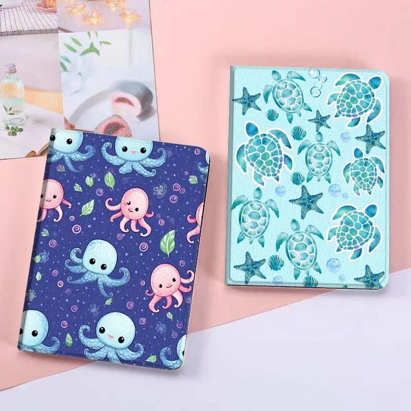 

Marine Animal Design For Huawei MatePad Pro Air 12 X Honor Pad 8 V8 9 13 GT GT2 3 12.6 13.3 Inch Tablet Case