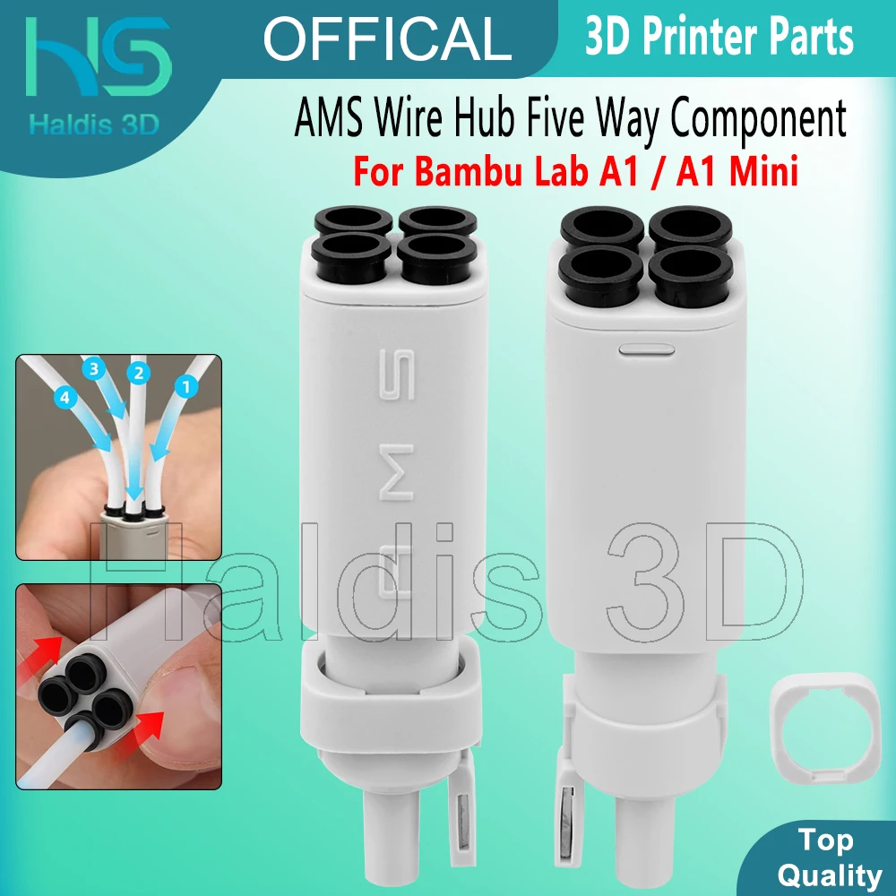 

Для Bambu Lab A1 AMS Wire Hub Пятисторонний компонентный переключатель Расходные материалы для Bambulab A1 Mini AMS Lite 3D-принтер Аксессуары Часть
