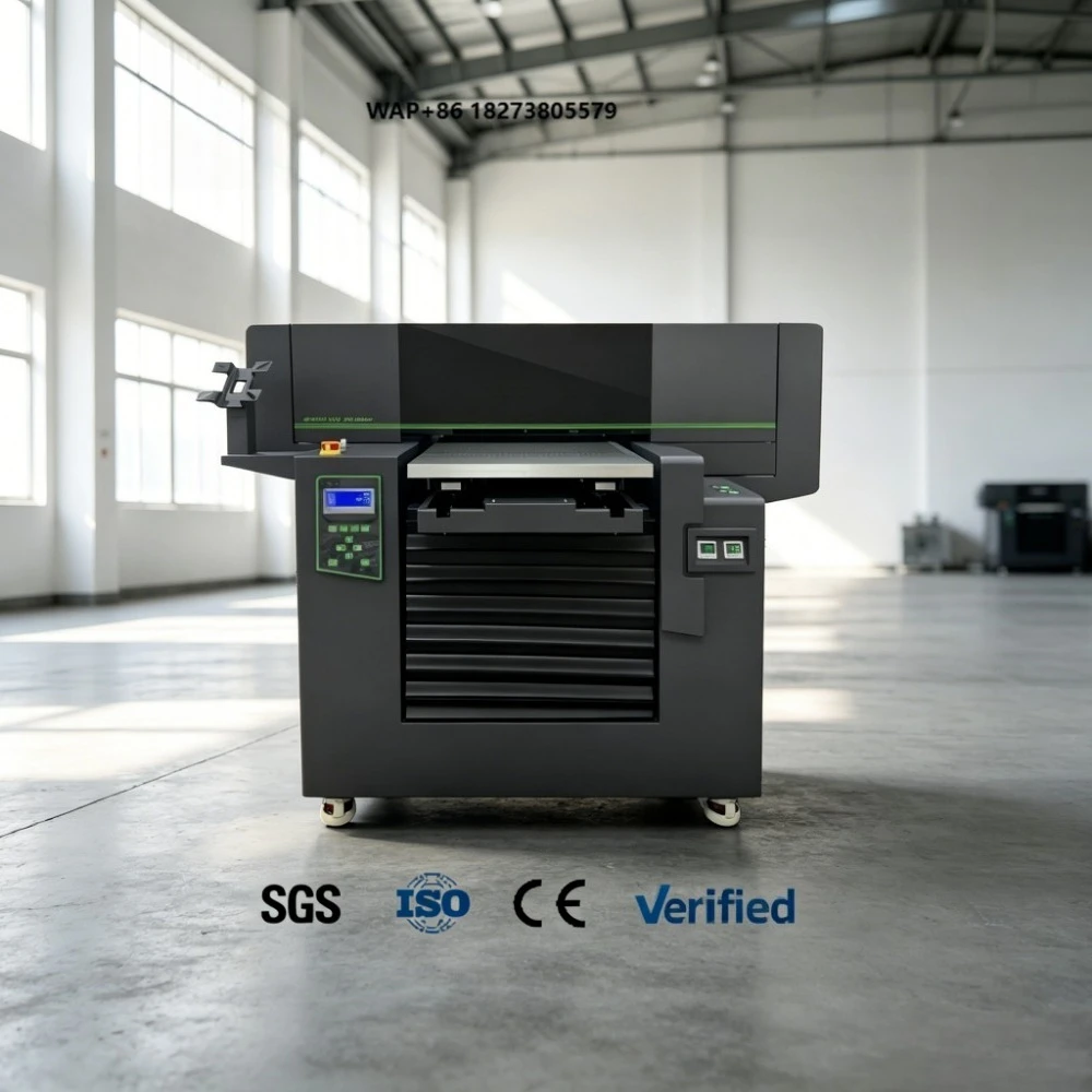 Best A2 UV Printer 2026 Automatic Flatbed UV Printing Equipment With I1600 Printhead White Color Varnish Synchronous Print