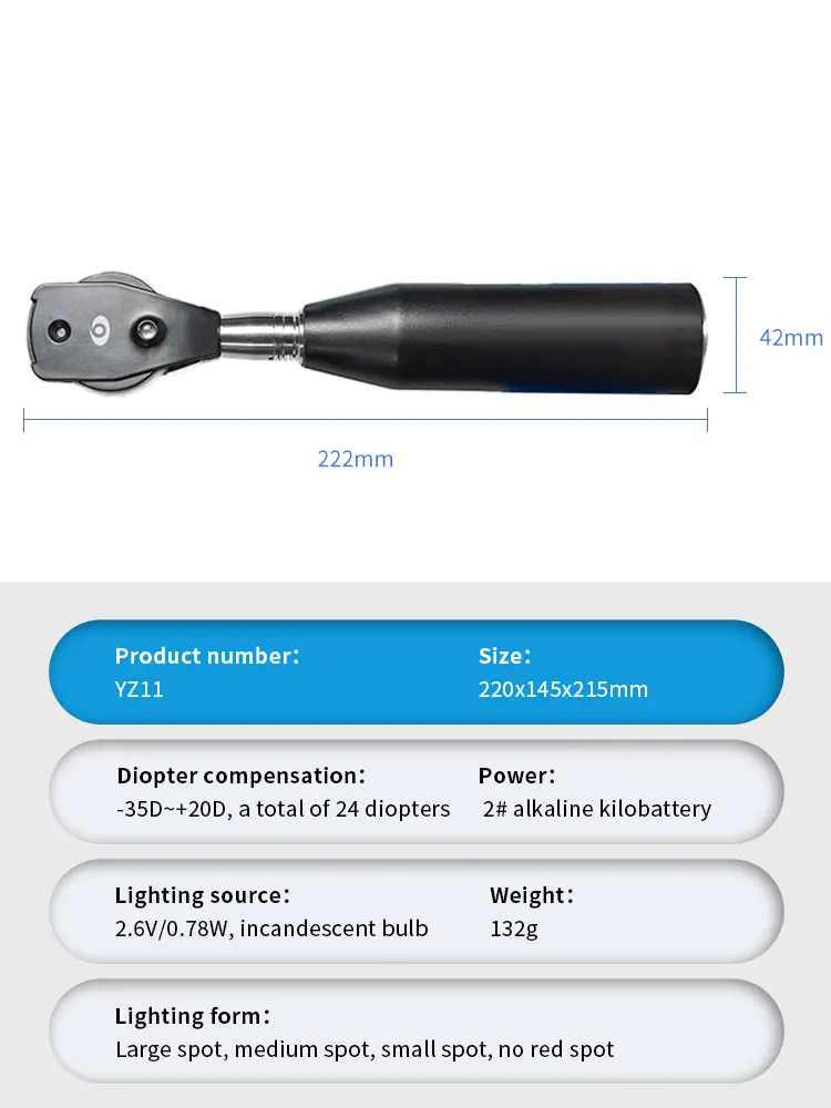 Low Price Portable Direct Ophthalmoscope Professional Handheld Ophthalmoscope Eyes Ophthalmic Diagnostic Supplies