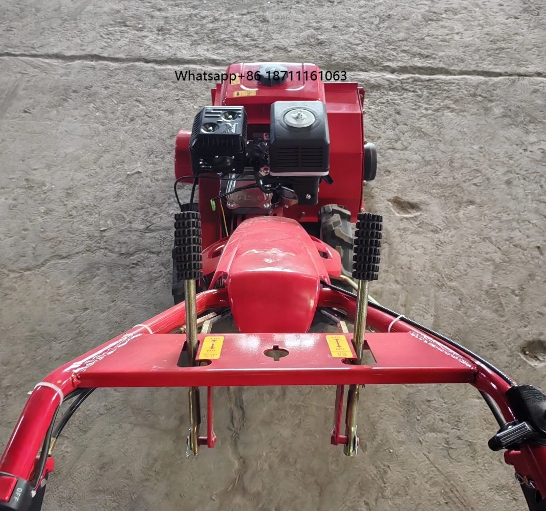 Multi purpose 170F/7HP 4 stroke  4WD self propelled Grass Crusher Weeder tiller weed removal cultivator farm machine