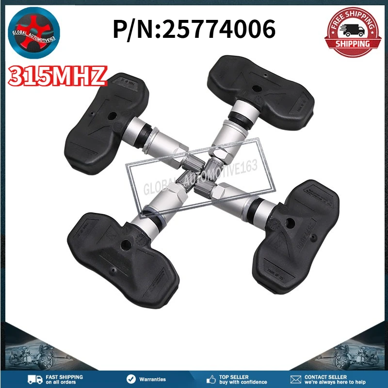 

Датчик давления в шинах 25774006, 315 МГц, для Cadillac CTS, SRX, Buick Rainier, Chevrolet SSR, Trailblazer EXT, GMC Envoy XL, XUV, Saab 9-7X